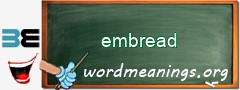 WordMeaning blackboard for embread